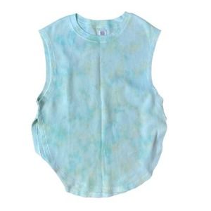 BDG Urban Outfitters Tie Die Waffle Knot Tank Top Light Blue Women’s Small* NWT
